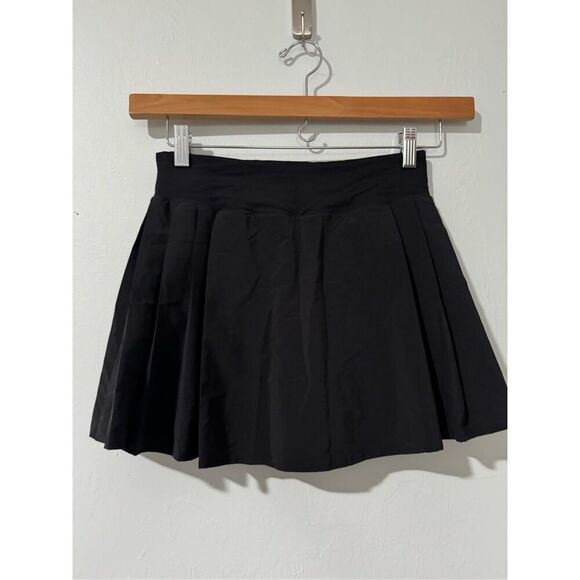 Lululemon side pleat high rise tennis skirt black 4 - Picture 9 of 11